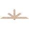 Ekena Millwork Kennewick Smooth Timber Gable Bracket, Douglas Fir, 84"W x 28"H x 5 1/2"D x 5 1/2"F, 8/12 Pitch GBW084X28X0606KEN00SDF - alternate 1